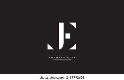 JE, EJ Abstract Letters Logo Monogram