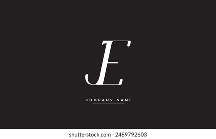 JE, EJ Abstract Letters Logo Monogram