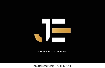 JE, EJ Alphabets Letters Logo Monogram