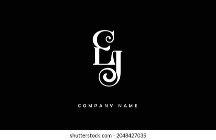 JE, EJ Alphabets Letters Logo Monogram