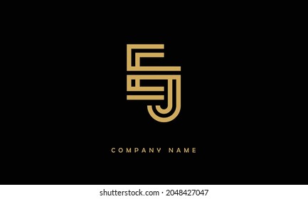 JE, EJ Alphabets Letters Logo Monogram
