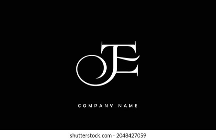 JE, EJ Alphabets Letters Logo Monogram