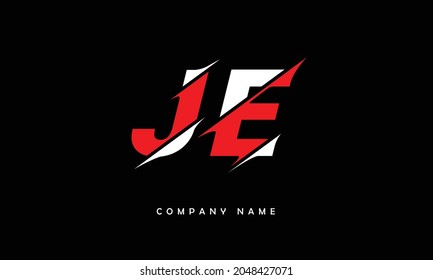 JE, EJ Alphabets Letters Logo Monogram