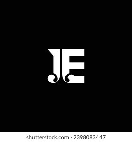 JE or EJ letter logo design. Abstract outstanding professional business awesome artistic branding company different colors illustration.