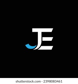 JE or EJ letter logo design. Abstract outstanding professional business awesome artistic branding company different colors illustration.