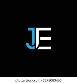 JE or EJ letter logo design. Abstract outstanding professional business awesome artistic branding company different colors illustration.