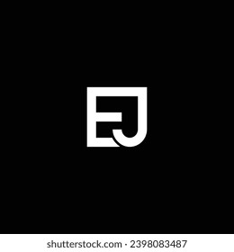 JE or EJ letter logo design. Abstract outstanding professional business awesome artistic branding company different colors illustration.