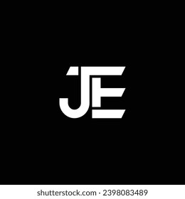 JE or EJ letter logo design. Abstract outstanding professional business awesome artistic branding company different colors illustration.