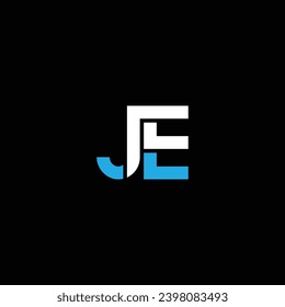 JE or EJ letter logo design. Abstract outstanding professional business awesome artistic branding company different colors illustration.