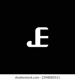 JE or EJ letter logo design. Abstract outstanding professional business awesome artistic branding company different colors illustration.