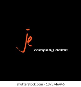 je handwritten logo for identity