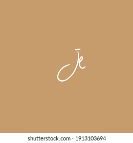 Je handwritten logo for identity