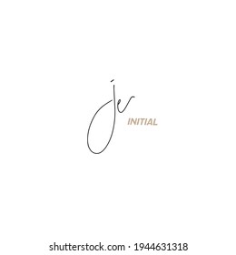 Je handwritten logo for identity