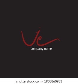 je initial isolated black graphic creative branding draw art element for identity