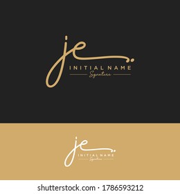 JE Initial letter handwriting and signature logo.