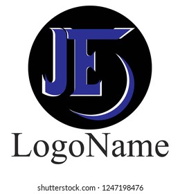 JE Initial  Letter Logo Design Template Element Vector