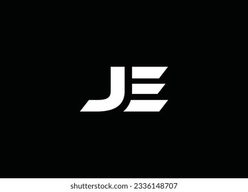 JE initial logo design and vector logo design