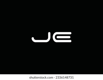 JE initial logo design and vector logo design