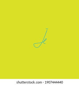je initial signature handwriting logo isolated white
