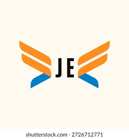 JE Initials Logo Business Template Vector icon