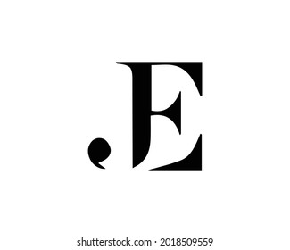 JE Letter Initial Logo Design Template.