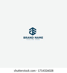 JE Letter Logo Design Template Vector