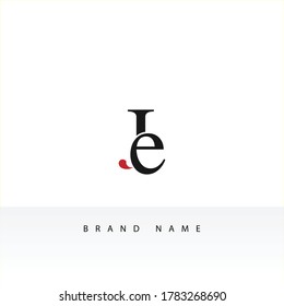 JE Letter Logo Design Template Vector with EPS 10