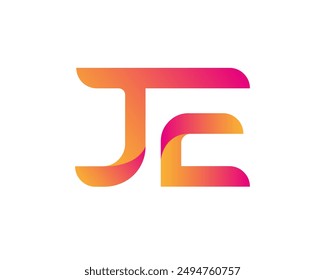 je letter logo. je logo design vector illustration