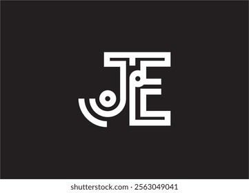 JE letter logo and monogram design
