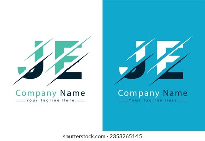 JE Letter Logo Vector Design Template Elements