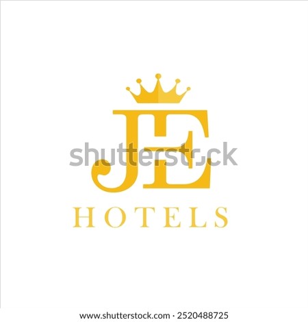 JE Letter Text Logo Vector Design, Initial JE Letter Name Logo with white background