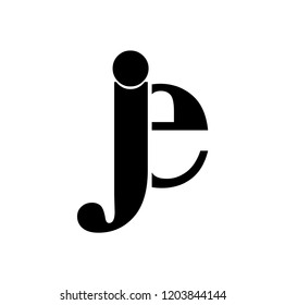 je letter vector logo