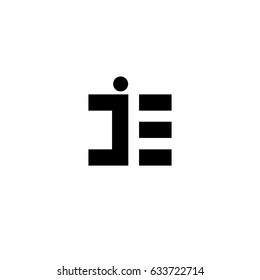 je letter vector logo