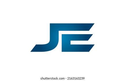 JE linked letters logo icon