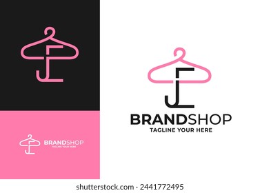 JE Logo for Clothing Stores, a versatile design suitable for branding all types of clothing stores, a unique identity and attracting customers with a visually appealing and memorable logo.