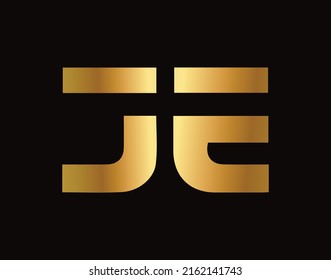 JE Logo Design for business and company identity. Creative JE letter with luxury concept