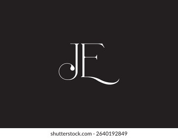 JE Logo Design Creative and Modern Logo Design