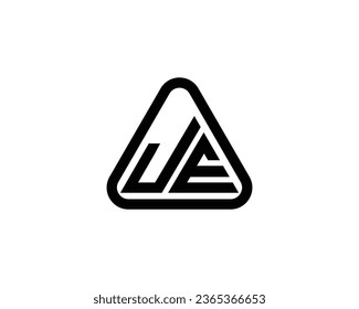 JE logo design vector template