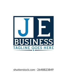 Logotipo da JE. Carta JE Business Logo Design