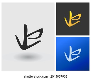 JE Logo letter monogram design, iconic gold app concept.