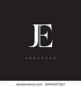 JE Monogram Logo Mínimo Elegante Letra marca para Luxo, Moda   Marcas criativas	
