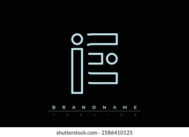 JE Technology Letter Logo Template. This tech letter logo is a graphic mark that uses letters to represent a technology company.