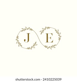 JE wedding infinity in elegant monogram with high quality professional design that will print well