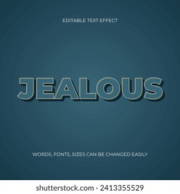 jealous 3d editable text effect