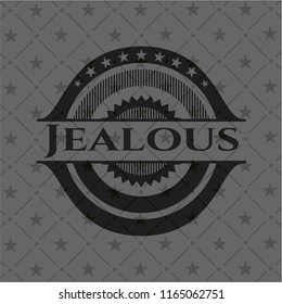Jealous dark emblem. Retro