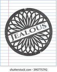 Jealous draw with pencil effect