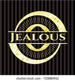 Jealous gold shiny emblem