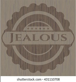 Jealous retro wood emblem