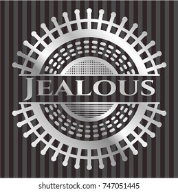 Jealous silver shiny emblem