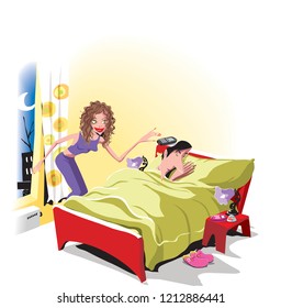 A jealous woman that is  suspicious and trying to spy in her partner's smartphone whiles he's sleeping 